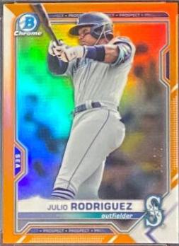 Julio Rodriguez [Orange Refractor] #BCP-86