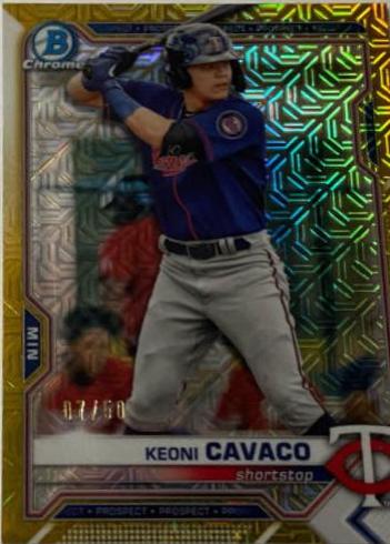 Keoni Cavaco [Gold Refractor Mega Box Mojo] #BCP-73