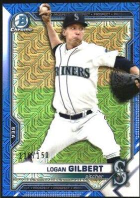 Logan Gilbert [Blue Refractor Mega Box Mojo] #BCP-58