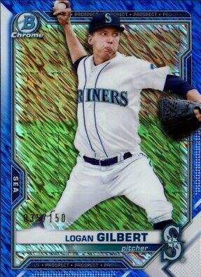Logan Gilbert [Blue Shimmer Refractor] #BCP-58