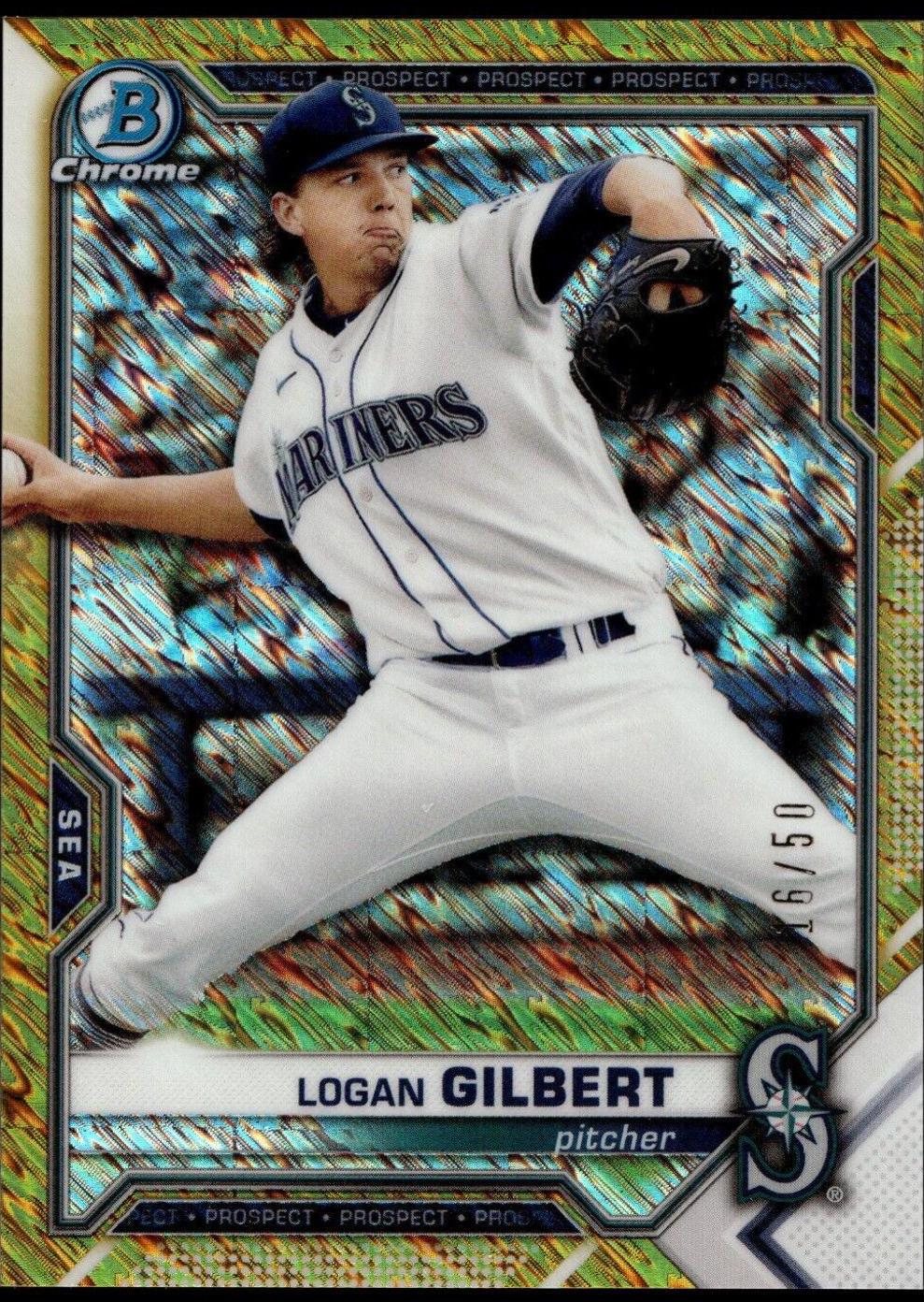 Logan Gilbert [Gold Shimmer Refractor] #BCP-58