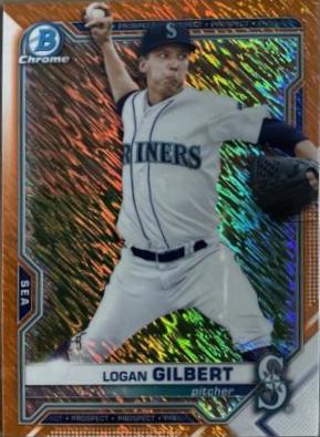 Logan Gilbert [Orange Shimmer Refractor] #BCP-58