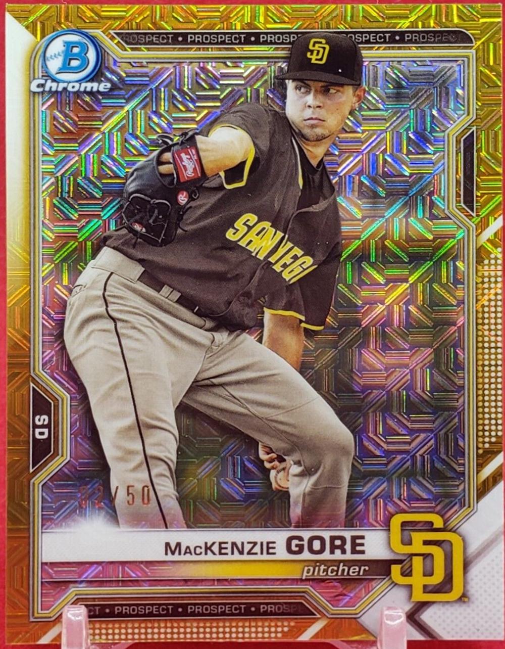 MacKenzie Gore [Gold Refractor Mega Box Mojo] #BCP-105