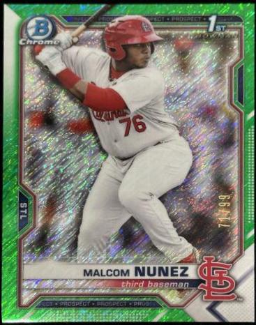Malcom Nunez [Green Shimmer Refractor] #BCP-226