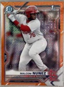 Malcom Nunez [Orange Refractor Mega Box Mojo] #BCP-226