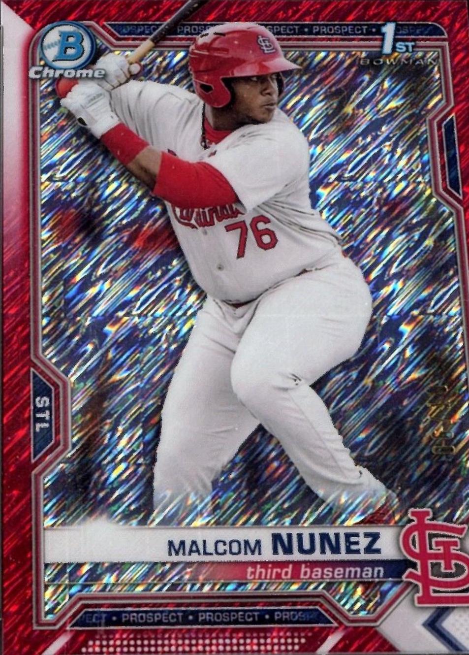 Malcom Nunez [Red Shimmer Refractor] #BCP-226