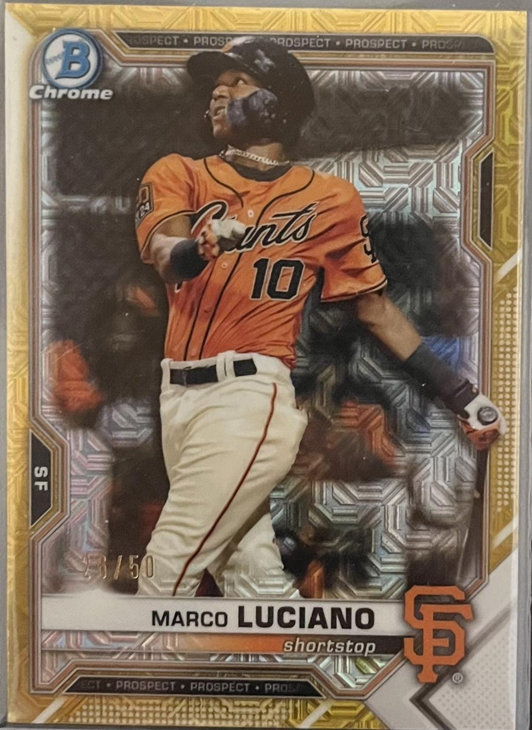 Marco Luciano [Gold Refractor Mega Box Mojo] #BCP-8