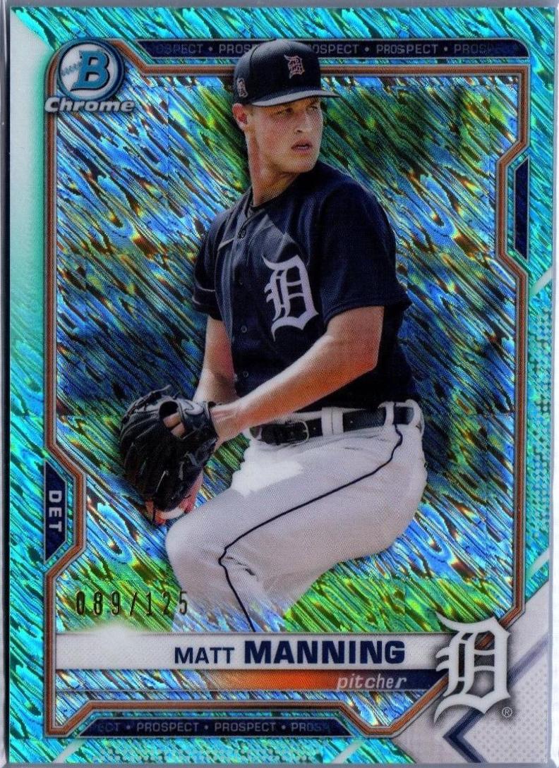 Matt Manning [Aqua Shimmer Refractor] #BCP-111