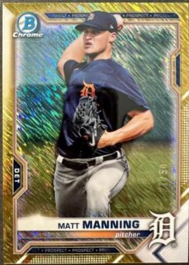 Matt Manning [Gold Shimmer Refractor] #BCP-111