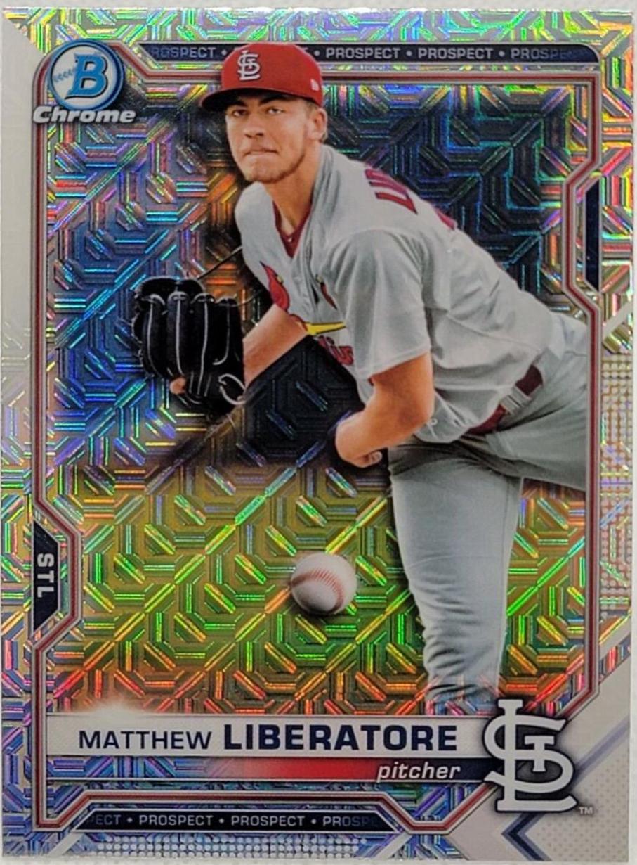 Matthew Liberatore [Yellow Refractor Mega Box Mojo] #BCP-29