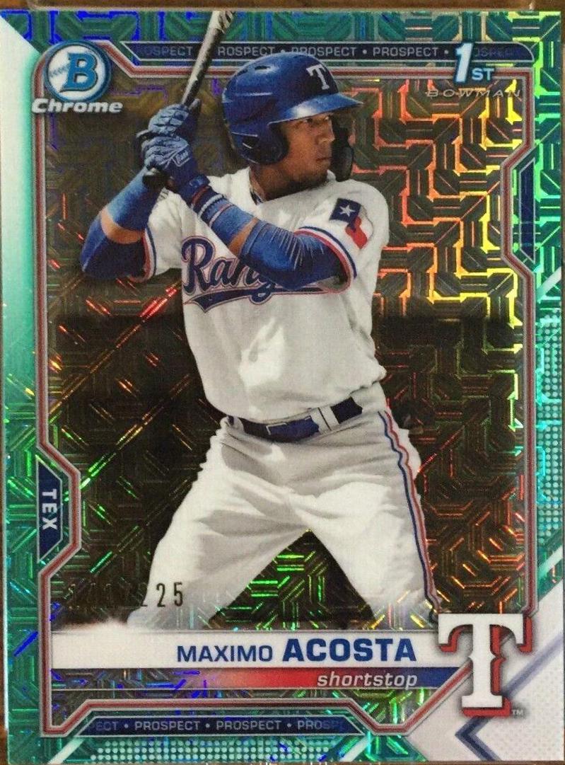 Maximo Acosta [Aqua Refractor Mega Box Mojo] #BCP-7