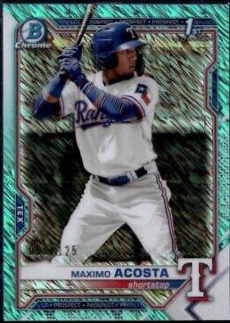Maximo Acosta [Aqua Shimmer Refractor] #BCP-7