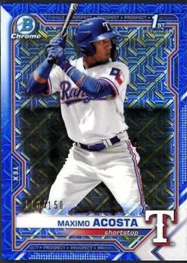 Maximo Acosta [Blue Refractor Mega Box Mojo] #BCP-7