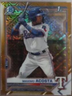 Maximo Acosta [Gold Refractor Mega Box Mojo] #BCP-163