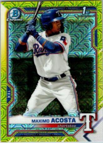 Maximo Acosta [Gold Refractor Mega Box Mojo] #BCP-7