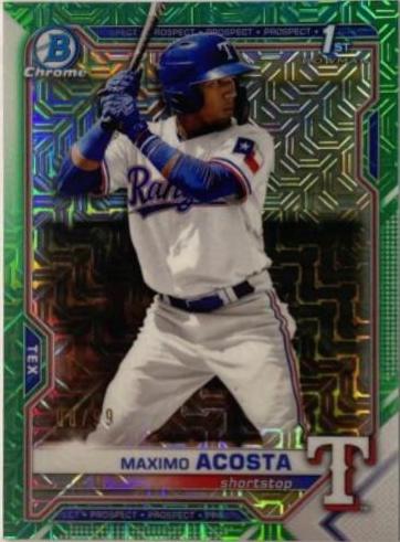 Maximo Acosta [Green Refractor Mega Box Mojo] #BCP-7