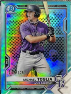 Michael Toglia [Aqua Refractor] #BCP-137
