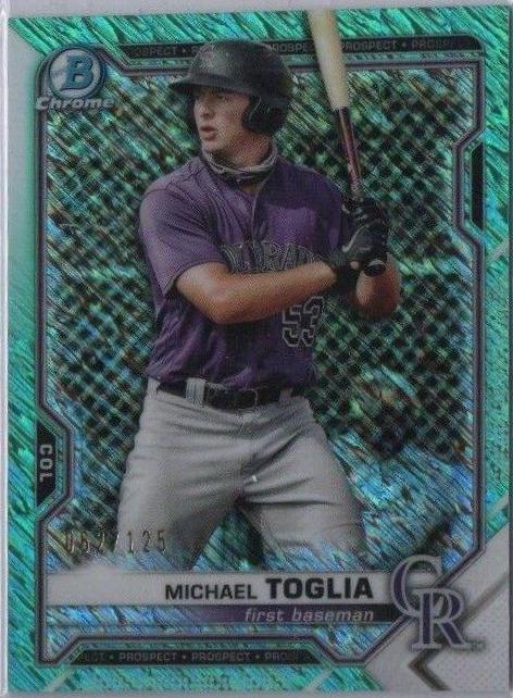 Michael Toglia [Aqua Shimmer Refractor] #BCP-137