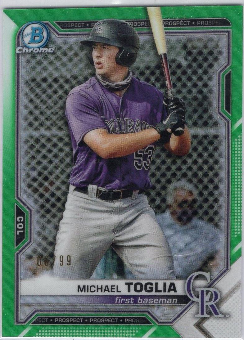 Michael Toglia [Green Refractor] #BCP-137