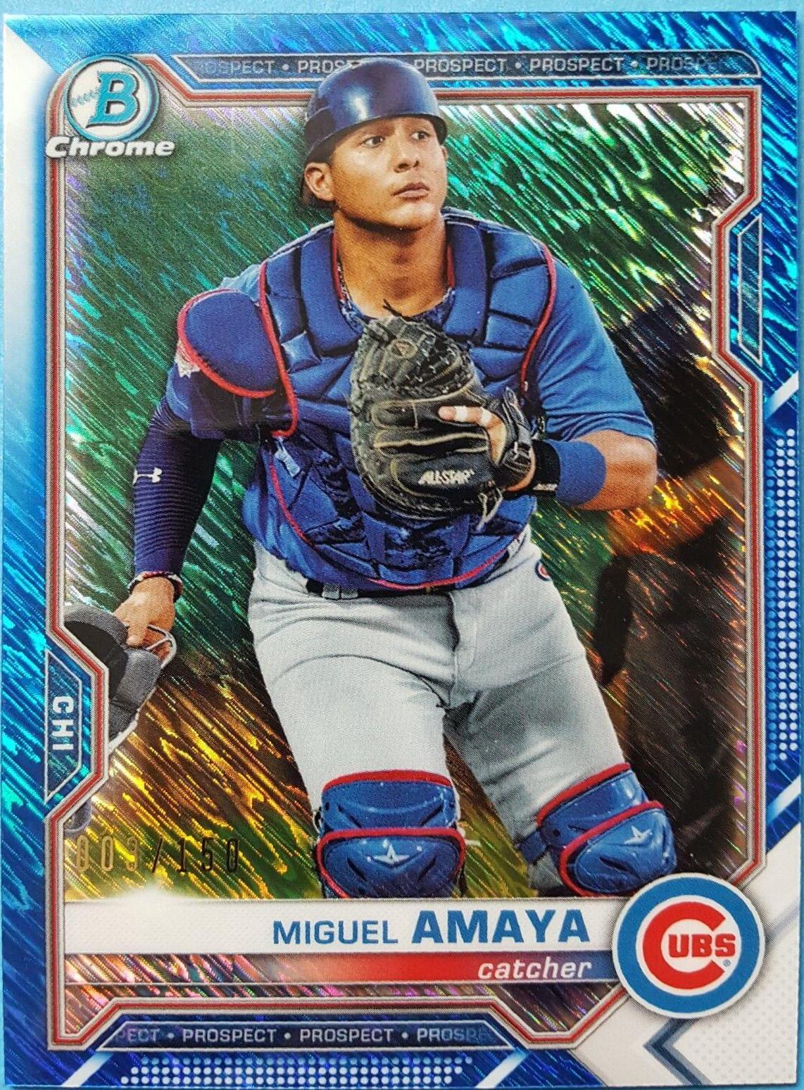 Miguel Amaya [Blue Shimmer Refractor] #BCP-148