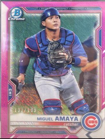 Miguel Amaya [Fuchsia Shimmer Refractor] #BCP-148