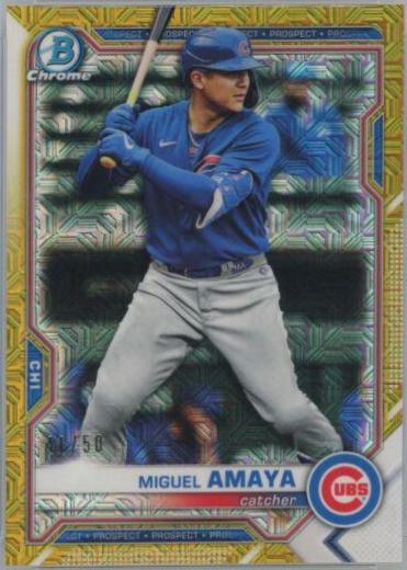 Miguel Amaya [Gold Refractor Mega Box Mojo] #BCP-148