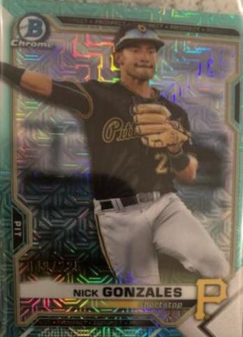 Nick Gonzales [Aqua Refractor Mega Box Mojo] #BCP-34