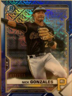 Nick Gonzales [Blue Refractor Mega Box Mojo] #BCP-34