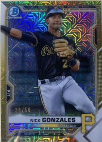 Nick Gonzales [Gold Refractor Mega Box Mojo] #BCP-34