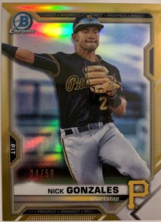 Nick Gonzales [Gold Refractor] #BCP-34
