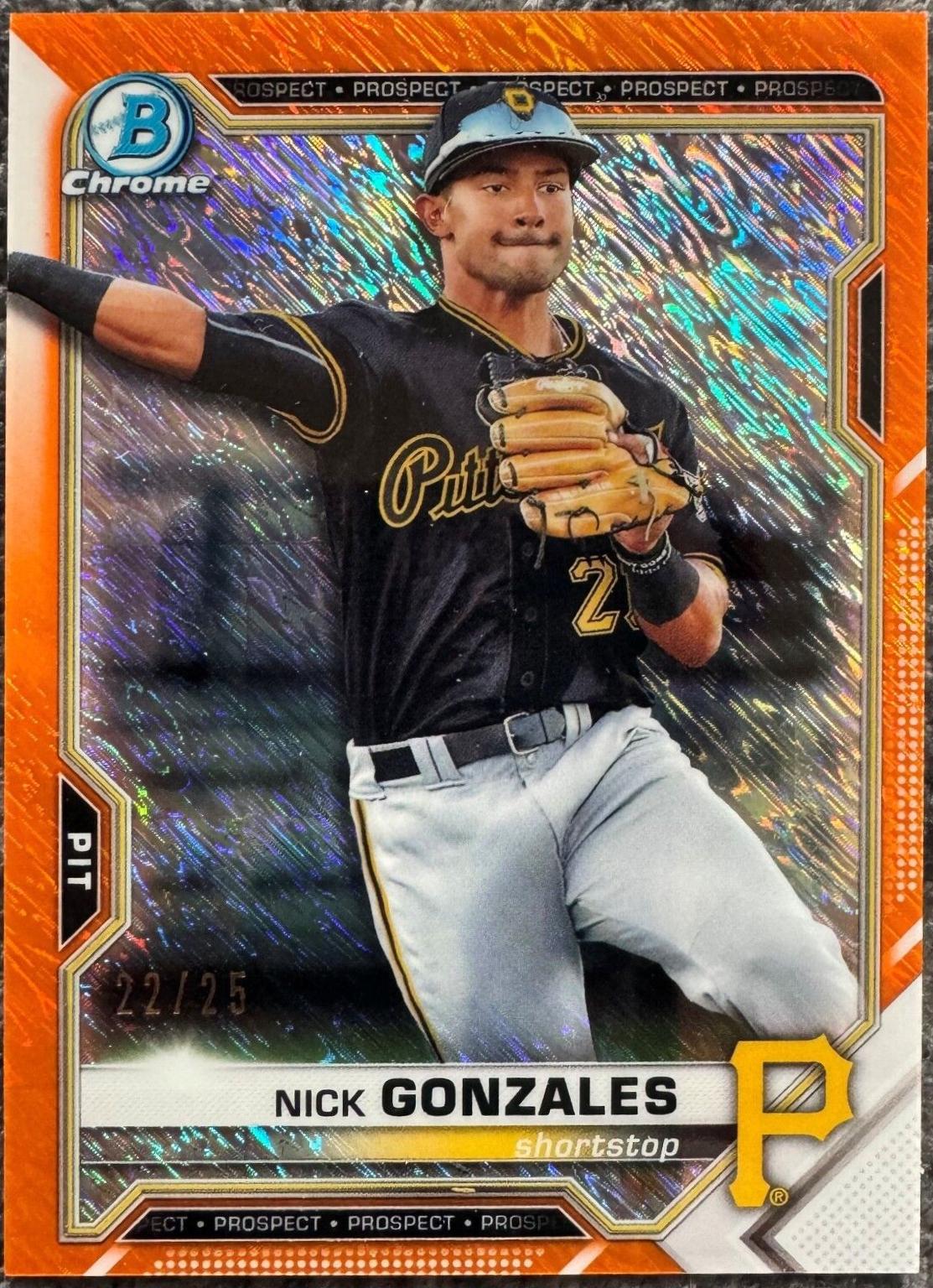 Nick Gonzales [Orange Shimmer Refractor] #BCP-34