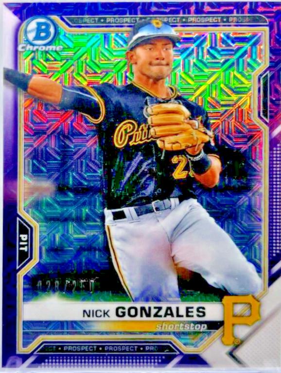 Nick Gonzales [Purple Refractor Mega Box Mojo] #BCP-34