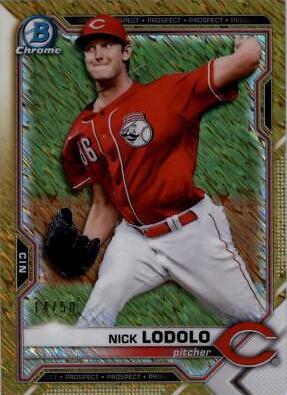 Nick Lodolo [Gold Shimmer Refractor] #BCP-20