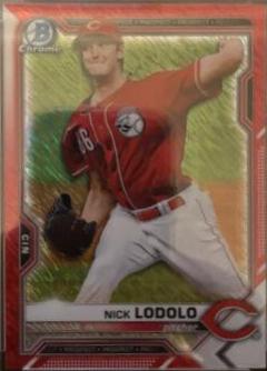 Nick Lodolo [Red Shimmer Refractor] #BCP-20
