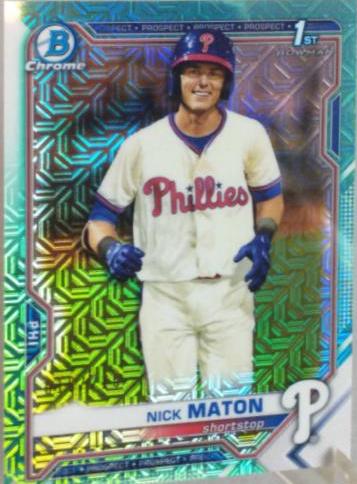Nick Maton [Aqua Refractor] #BCP-5