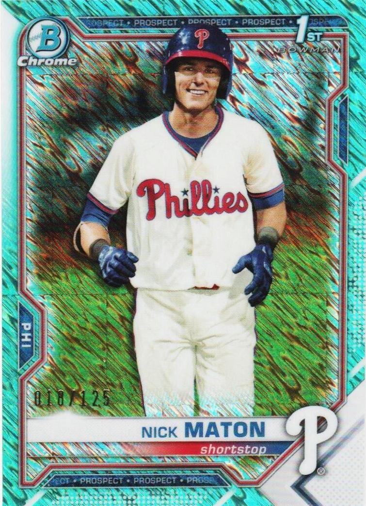 Nick Maton [Aqua Shimmer Refractor] #BCP-5