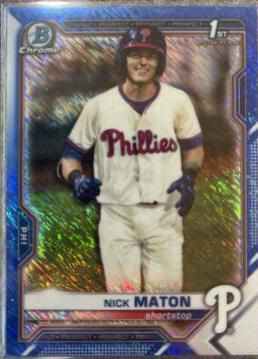 Nick Maton [Blue Shimmer Refractor] #BCP-5