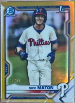 Nick Maton [Gold Refractor] #BCP-5