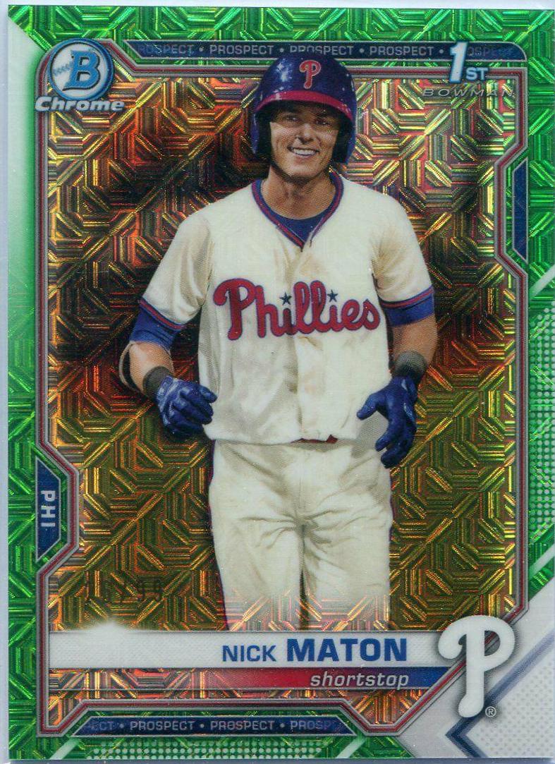 Nick Maton [Green Refractor Mega Box Mojo] #BCP-5