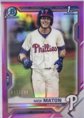 Nick Maton [Pink Refractor Mega Box Mojo] #BCP-5