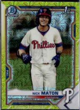 Nick Maton [Purple Refractor Mega Box Mojo] #BCP-5