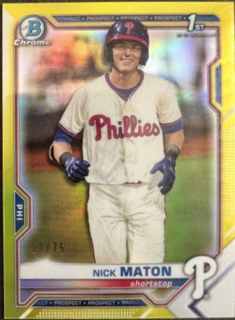 Nick Maton [Yellow Refractor] #BCP-5