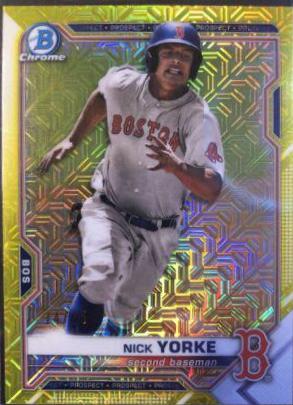 Nick Yorke [Yellow Refractor Mega Box Mojo] #BCP-114