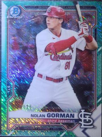 Nolan Gorman [Aqua Refractor] #BCP-90