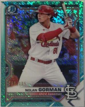 Nolan Gorman [Aqua Shimmer Refractor] #BCP-90
