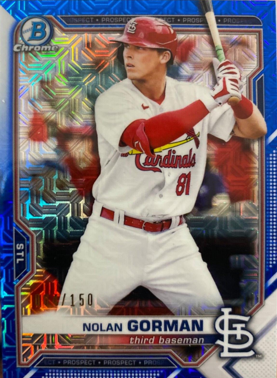 Nolan Gorman [Blue Refractor Mega Box Mojo] #BCP-90