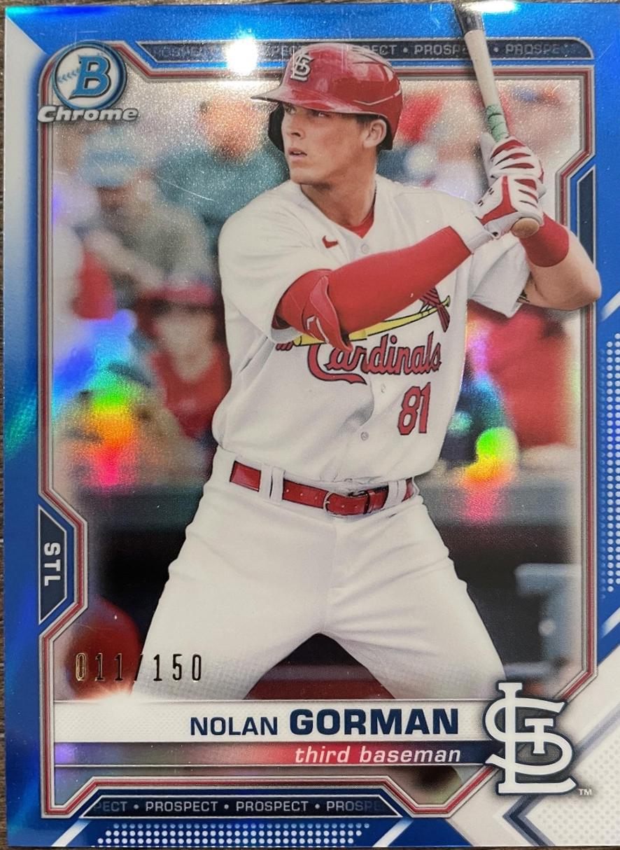 Nolan Gorman [Blue Refractor] #BCP-90