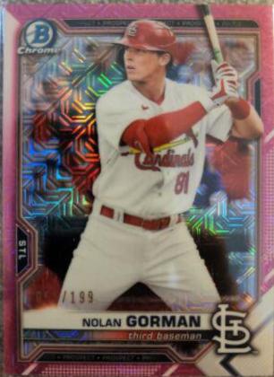 Nolan Gorman [Fuchsia Refractor] #BCP-90