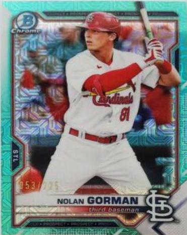 Nolan Gorman [Green Refractor Mega Box Mojo] #BCP-90