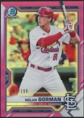 Nolan Gorman [Pink Refractor Mega Box Mojo] #BCP-90
